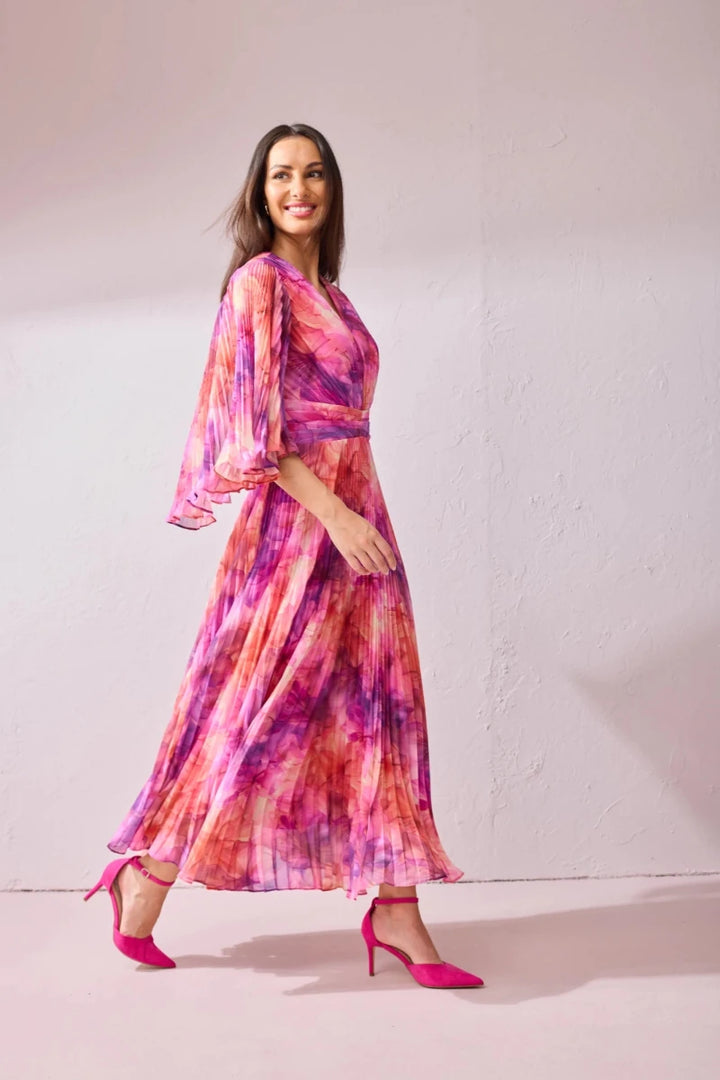 Samantha Jane Alice Pleated Dress mother of the bride dress in Multi