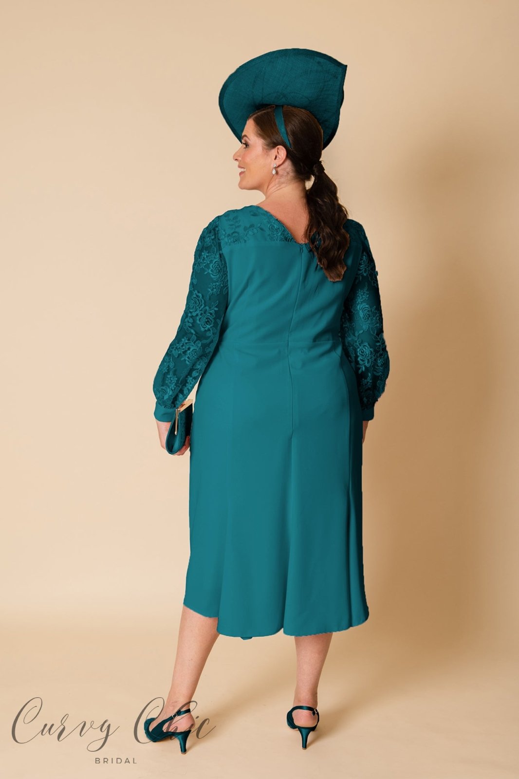 Belle Dress | Teal - Curvy Chic Boutique