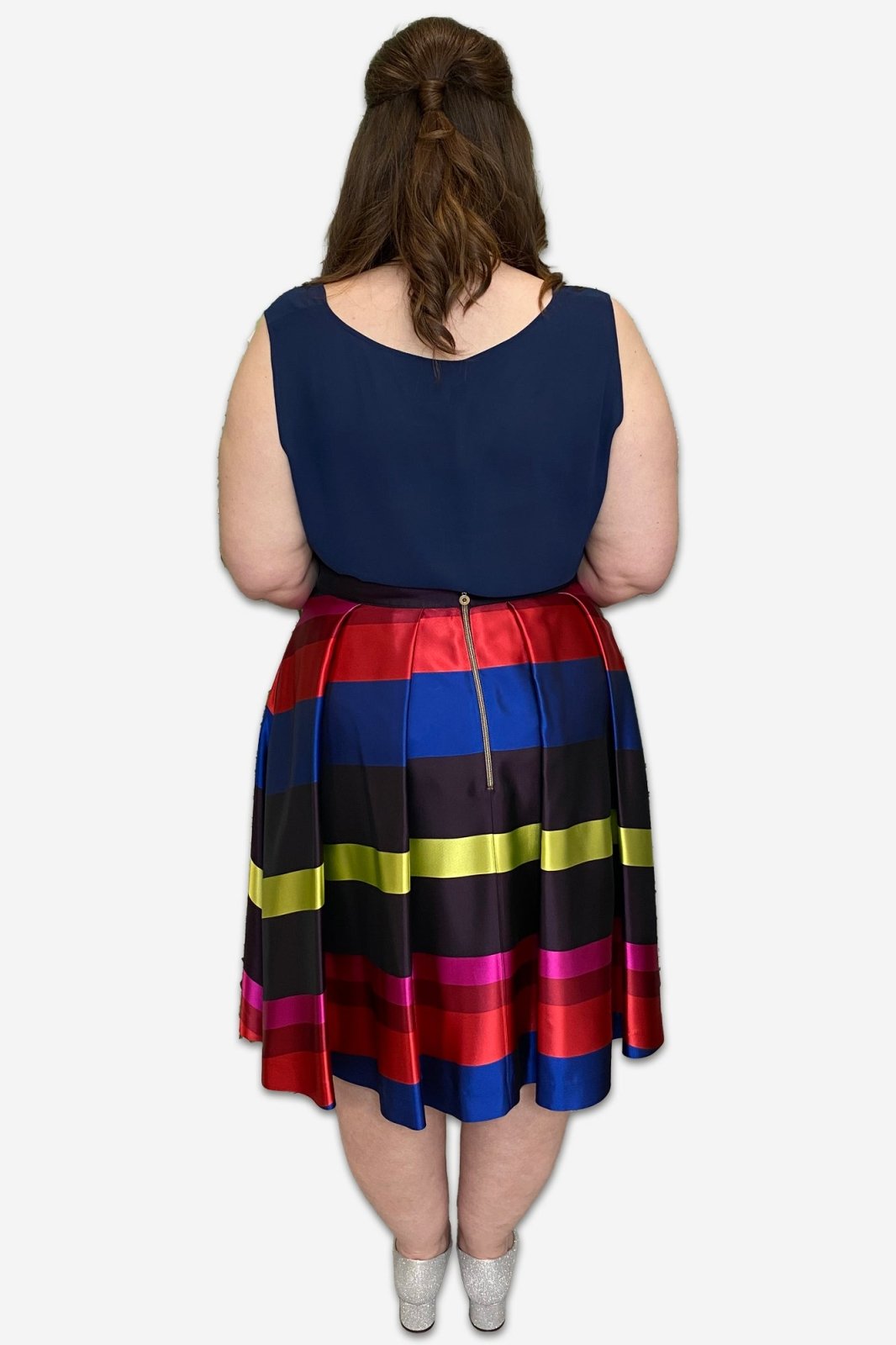Plus Size Colour Block Plus Size Skirt - Curvy Chic Boutique