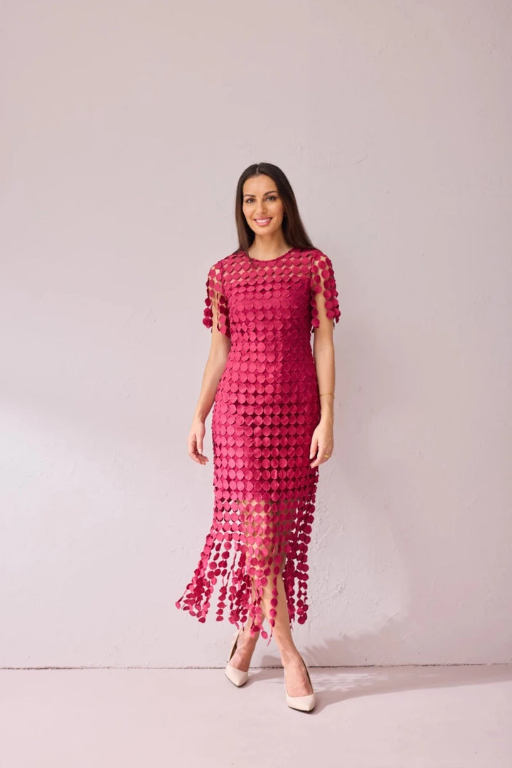 Samantha Jane Sammi mother of the bride dress in Raspberry