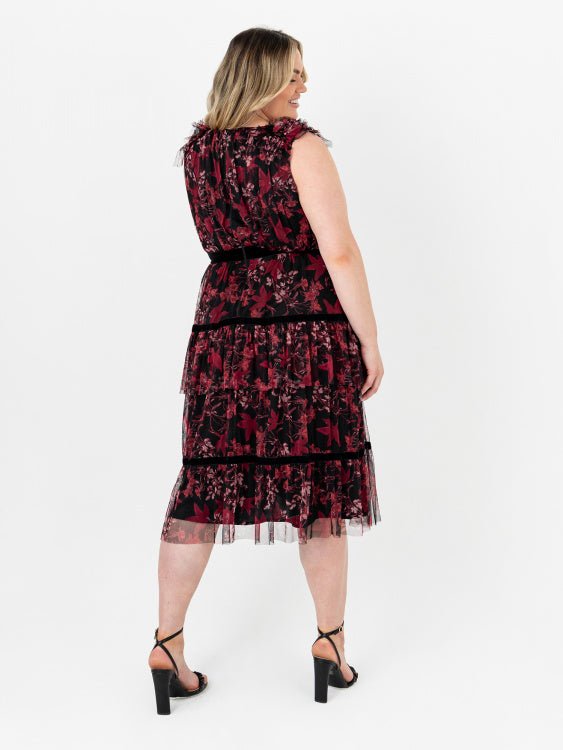 Anaya With Love Recycled Floral Midi Dress - Curvy Chic Boutique