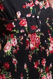 Goddiva Plus Size Shirred Floral Shirt Dress in Cream or Black - Curvy Chic Boutique