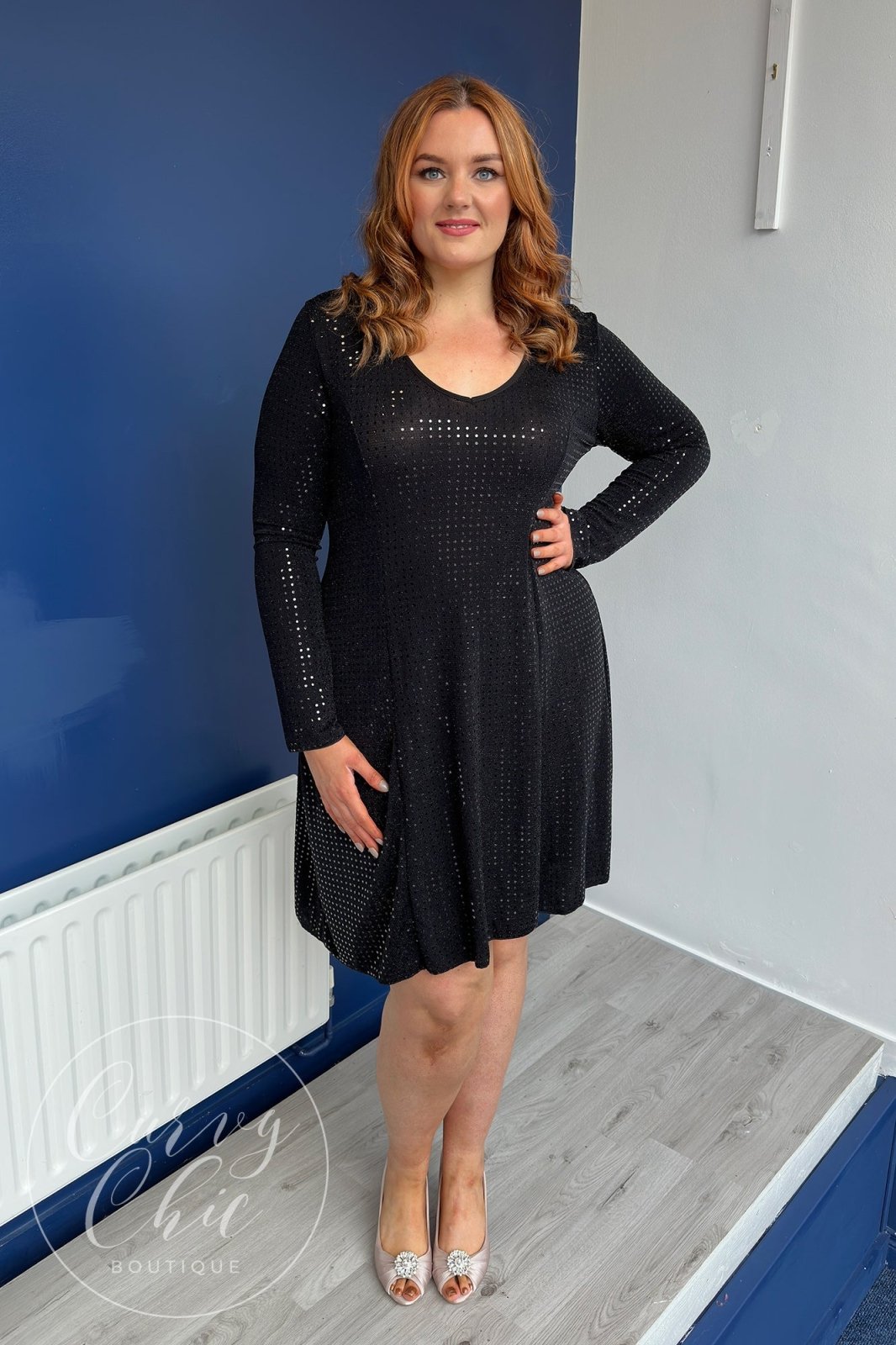 Plus Size Charli Cocktail Dress - Black – Curvy Sense