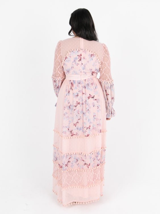 Lovedrobe Luxe Pink Floral Maxi Dress - Curvy Chic Boutique