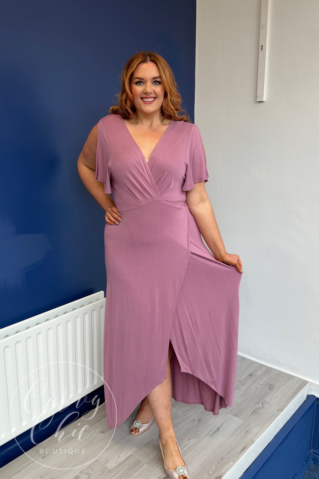 Pinup Fashion Women Plus Size Bridesmaid Dresses - Off The Shoulder Formal Wedding Guest Bridal Shower Long Dress - Product Details
