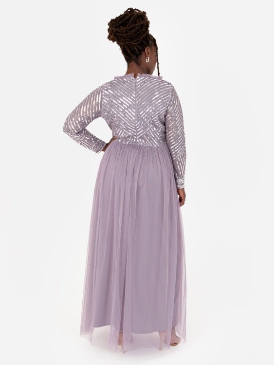 Maya placement hotsell embellished maxi dress