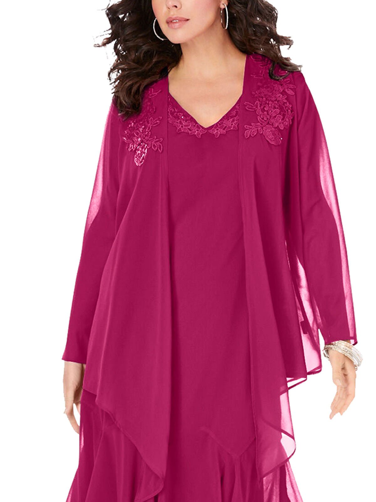 Rosa lace hanky top hem dress