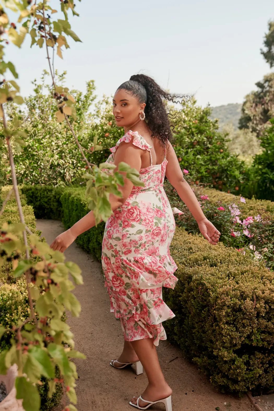 Plus size spring midi dresses online