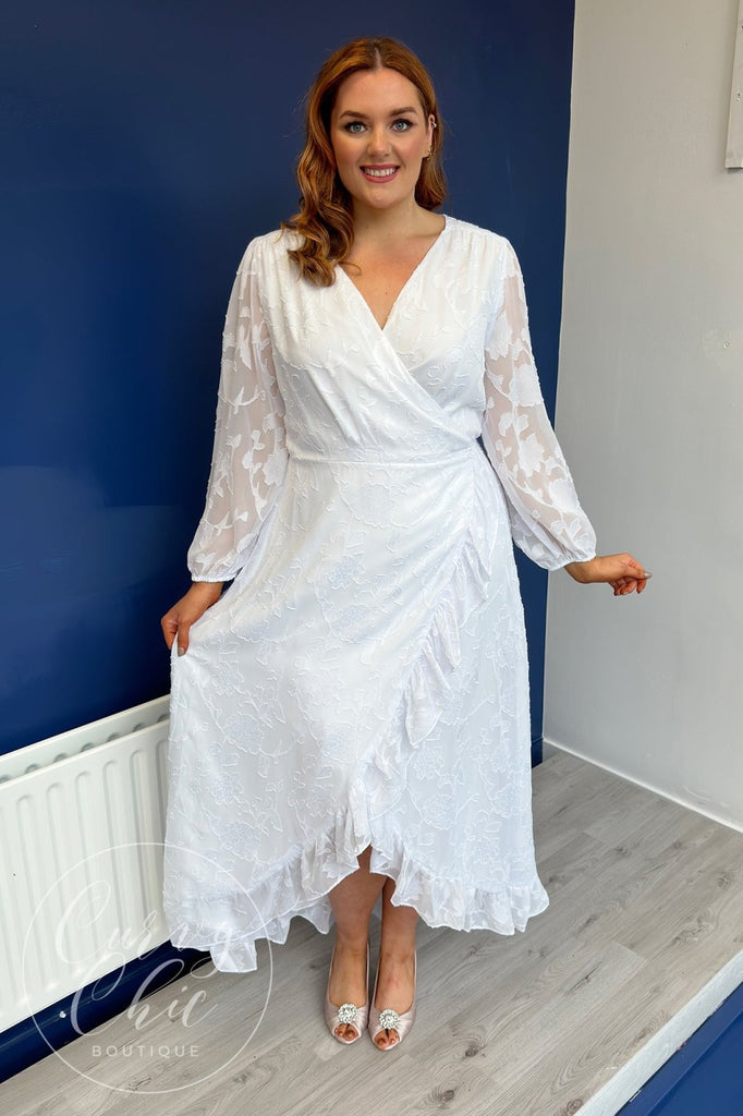 Plus Size Wedding Dresses White Lace Appliques Short Sleeve Bridal Wedding  Gowns | eBay