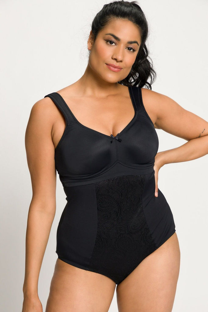 【新品未開封】 curvy velour bodysuit 半袖・黒・black shaping-bodysuit-black-